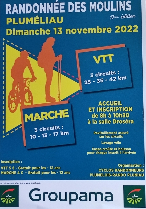 Flyer Rando Des Moulins Nouveaux Circuits Vtt Le 12 11 2023 Ref